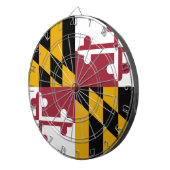De vlag van Maryland Dartbord (Voorkant Rechts)