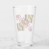De vlag van Maryland Glas (Achterkant)
