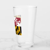 De vlag van Maryland Glas (Links)