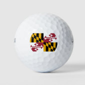 De vlag van Maryland Golfballen (Voorkant)
