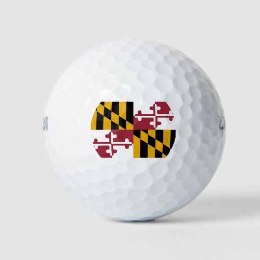 De vlag van Maryland Golfballen (Voorkant)