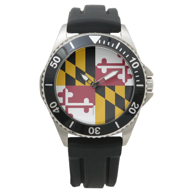 De vlag van Maryland Horloge (Voorkant)