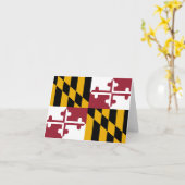 De Vlag van Maryland Kaart (Gele Bloem)