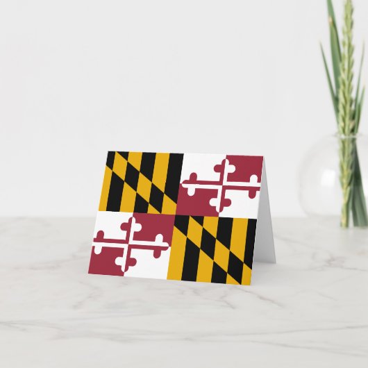 De Vlag van Maryland Kaart (Voorkant)