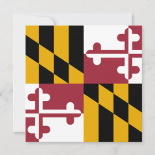 De vlag van Maryland Kaart