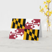 De vlag van Maryland Kaart (Gele Bloem)