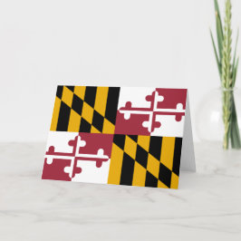 De vlag van Maryland Kaart
