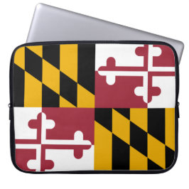 De vlag van Maryland Laptop Sleeve
