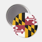 De vlag van Maryland Magneet (Voorkant / Achterkant)