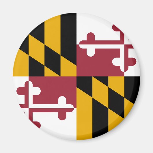 De vlag van Maryland Magneet (Voorkant)