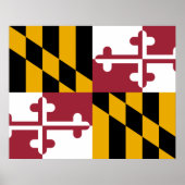 De vlag van Maryland Poster (Voorkant)
