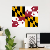De vlag van Maryland Poster (Thuiskantoor)