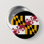De vlag van Maryland Ronde Button 7,6 Cm (Voorkant /achterkant)