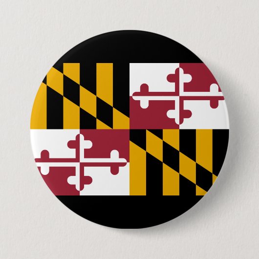 De vlag van Maryland Ronde Button 7,6 Cm (Voorkant)