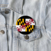 De vlag van Maryland Ronde Button 7,6 Cm (In situ)