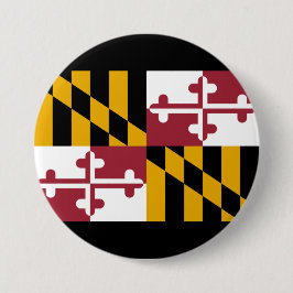 De vlag van Maryland Ronde Button 7,6 Cm