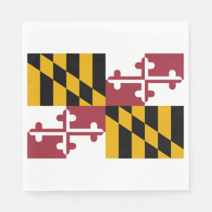 De vlag van Maryland Servet