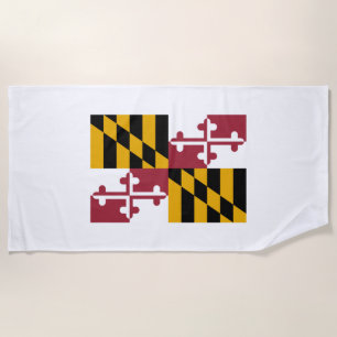 De vlag van Maryland Strandlaken