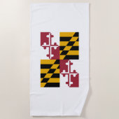 De vlag van Maryland Strandlaken (Voorkant)