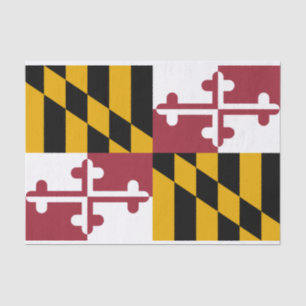 De vlag van Maryland Tissuepapier