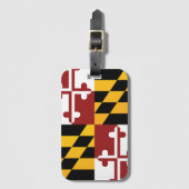 De vlag van Maryland, Verenigde Staten van Amerika Bagagelabel (Voorkant (verticaal))