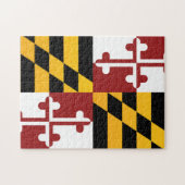 De vlag van Maryland, Verenigde Staten van Amerika Legpuzzel (Horizontaal)
