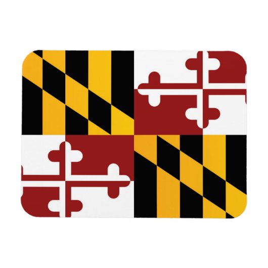 De vlag van Maryland, Verenigde Staten van Amerika Magneet (Horizontaal)