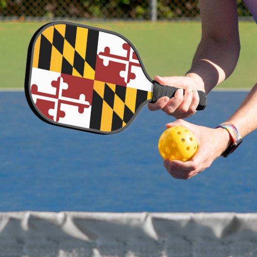 De vlag van Maryland, Verenigde Staten van Amerika Pickleball Paddle (Insitu)