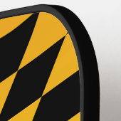 De vlag van Maryland, Verenigde Staten van Amerika Pickleball Paddle (Links Detail)