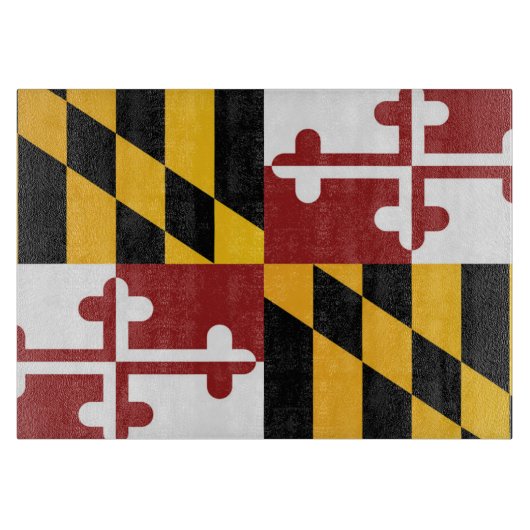 De vlag van Maryland, Verenigde Staten van Amerika Snijplank (Voorkant)