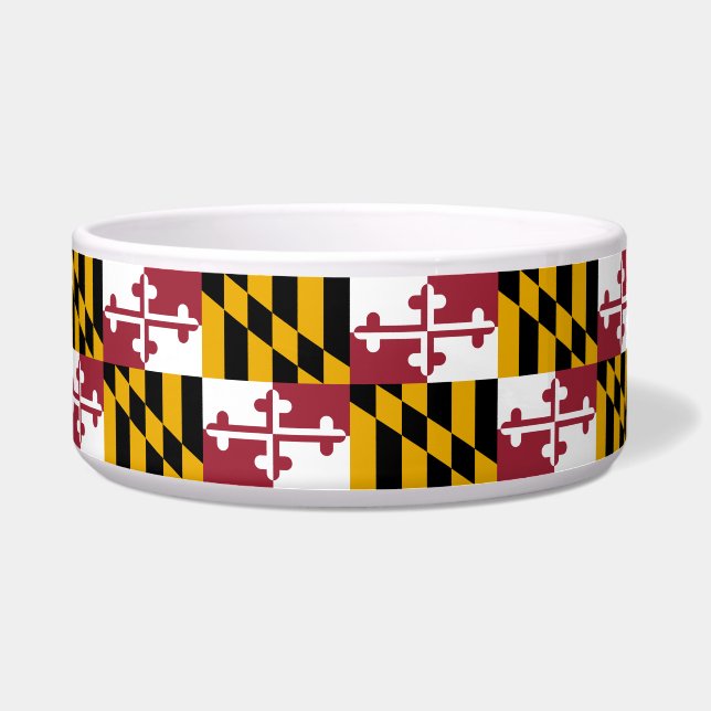 De vlag van Maryland Voerbakje (Voorkant)
