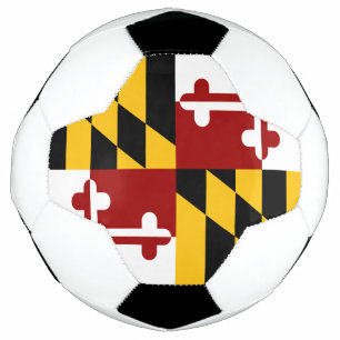 De vlag van Maryland Voetbal