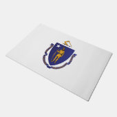 De vlag van Massachusetts, Verenigde Staten van Am Deurmat (Schuin)