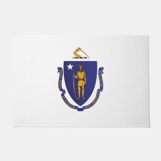 De vlag van Massachusetts, Verenigde Staten van Am Deurmat (Voorkant)