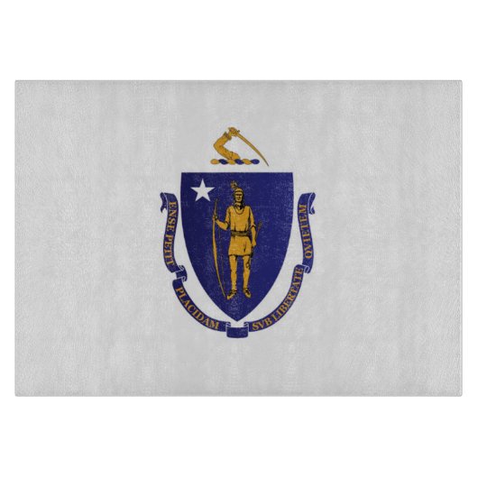 De vlag van Massachusetts, Verenigde Staten van Am Snijplank (Voorkant)