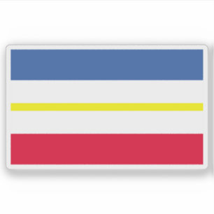 De vlag van Mecklenburg-Western, Pommeren Sticker
