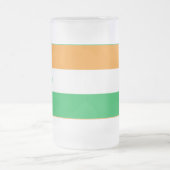 De vlag van Miami, Florida Frosted Glass Beer Mok (Center)