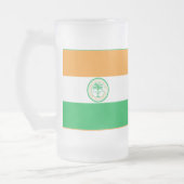 De vlag van Miami, Florida Frosted Glass Beer Mok (Links)