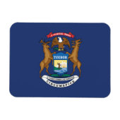 De vlag van Michigan, Verenigde Staten van Amerika Magneet (Horizontaal)