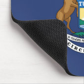 De vlag van Michigan, Verenigde Staten van Amerika Muismat (Hoek)