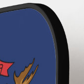 De vlag van Michigan, Verenigde Staten van Amerika Pickleball Paddle (Links Detail)