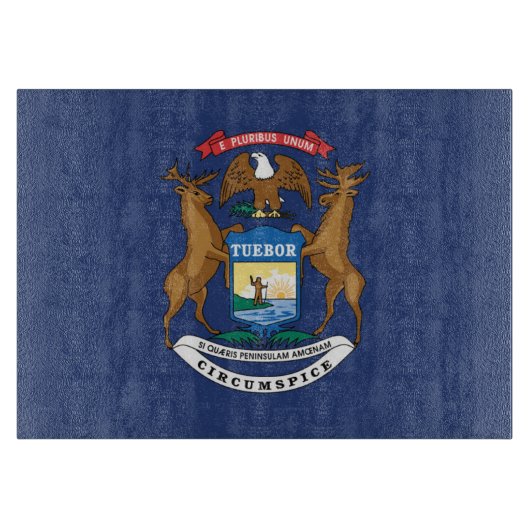 De vlag van Michigan, Verenigde Staten van Amerika Snijplank (Voorkant)