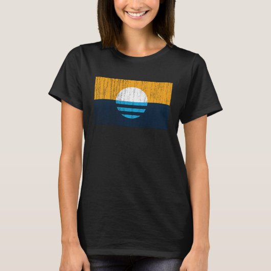 De vlag van Milwaukee  stijlverbijstering T-shirt (Voorkant)