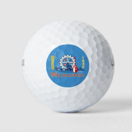 De vlag van Milwaukee (Wisconsin) Golfballen