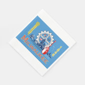 De vlag van Milwaukee (Wisconsin) Servet (Hoek)