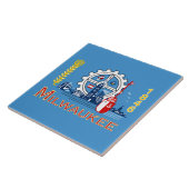 De vlag van Milwaukee (Wisconsin) Tegeltje (Zijkant)