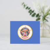 De vlag van Minnesota Briefkaart (Staand voorkant)
