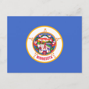 De vlag van Minnesota Briefkaart