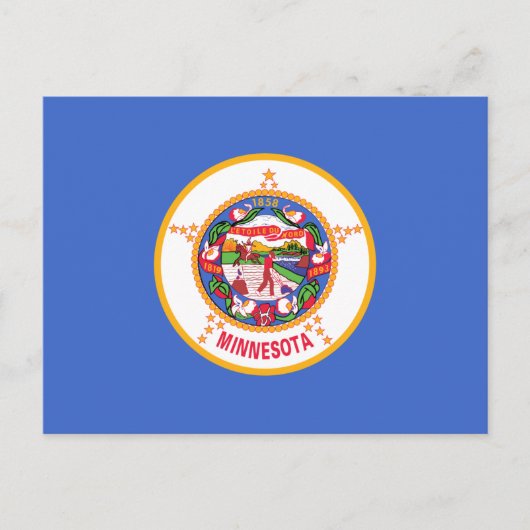 De vlag van Minnesota Briefkaart (Voorkant)