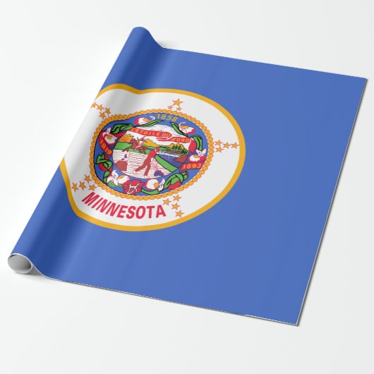 De vlag van Minnesota Cadeaupapier (Uitgerold)